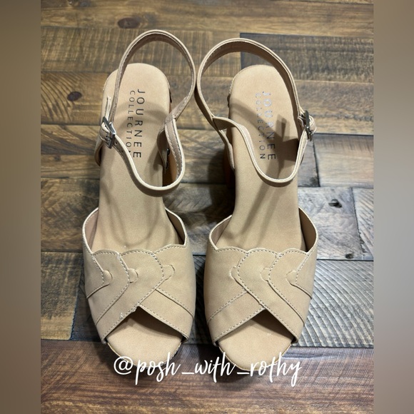 Journee Collection Alary Tru Comfort Foam Women’s Heeled Sandals - Picture 2 of 9